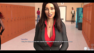 Race of Life - Brunette College Teacher Wants to Come to Her House and Give Her a Good Fucking