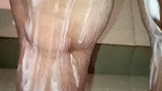 Aunty Showing Bathroom