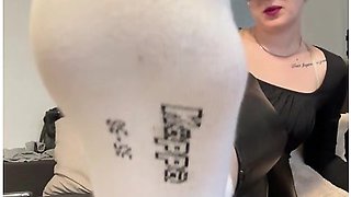 Kneel Down And Be Good, Then The Mistress Will Let You Smell Her Sweaty Soles!