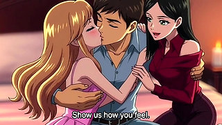 My stepbrother fucked me and my friend alone at home