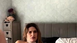 Amateur redhead MILF has facial