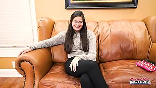 Big Tits Brunette Elliot Gives Deep Throat Blowjob and Takes Doggystyle Pounding