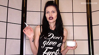 Smoking girlfriend...