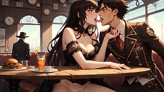 A sloppy hardcore maid takes a steampunk juices bath for