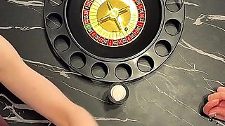 Cum Challenge Threesome CFNM for Christmas and Fun with Balls Playing and Accidental Ruined Orgasm