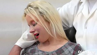 Blonde Mature Gets Full Body Exam By Doctor And Busty Nurse