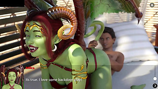 The Spellbook Succubus Sex and Fisting - Animated Porn Game