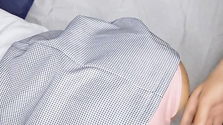 Barely legal student likes to be touched by her stepfather