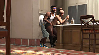 GTA 5 Franklin and Amanda - Caught Staring from the Balcony (Part 1)