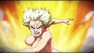 Ai Made Anime Scenes with Topless Women