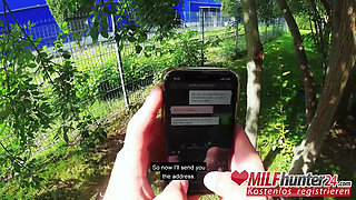Naughty fuck date for Harleen van Hynten in a park! MILFhunter24