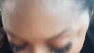 Hot Ebony Charlotte Lavish Blows White Mystery Man