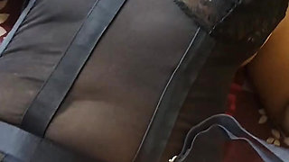 Big Boobs Desi Aunty in Black Lingerie Nice Fuxking