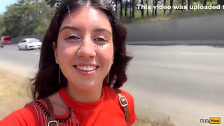 Public Blowjob In The Bushes With Stranger And Crazy Cumwalk Covered In Cum - Katty West
