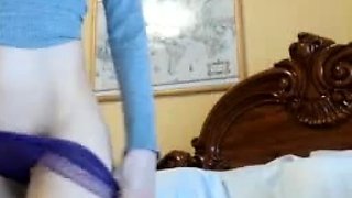 Adorable blonde teen slut with big boobs flashing in public