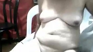 Filipina Granny Oma Pleasures Herself on Webcam