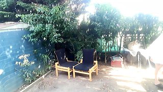 garden footjob