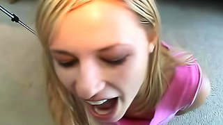 Amateur blonde teen casi james outdoor hardcore pounding