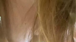 I played with my cock, and my stepsister couldn't help herself when she saw it