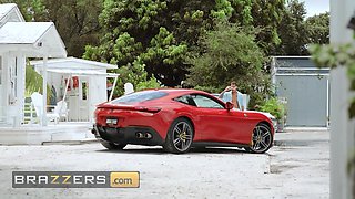 BRAZZERS - Big-titted Princess Luna Star Gulps Chris' Enormous Pulsating Jizz-shotgun And Lets Him Boink Her On The Van