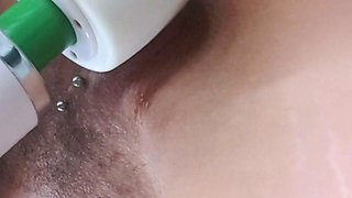 Amateur brunette chick toying her ass and pussy on webcam