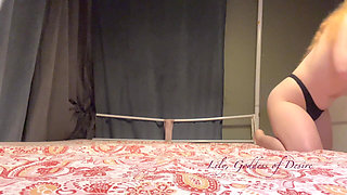 A Good Teen Makes the Bed and Starts Masturbating in the Process