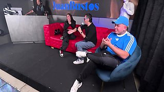 Sara Blonde, Juan Bustos And Blonde Sara - Is Savagely Fucked By A Fan With A Huge Dick While Her Cuckold Husband Watches Them Podcast