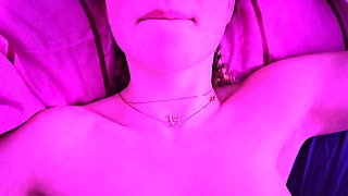 Little slut, hardcore fingering, cum on body