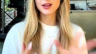 Blonde teen Sierras first erotic masturbation video