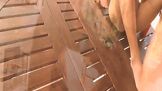 Bikini Babes Scene-3_blonde with Small Tits in a Bikini Having Sex in the Pool in Front of the Rest of Her Friends