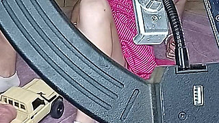 College Girl Gets Her Pussy Fucked with Rc Car