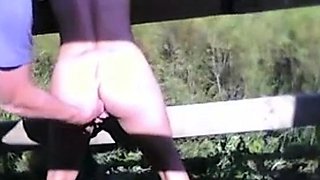 Office Worker Blows Her Boss Outdoors