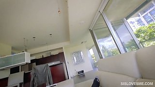Super tight teenie gets banged by step-brother