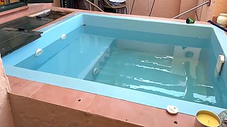 She Couldnt Pay The Pool Guy - So She Offered Something Else