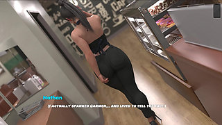 A Lonely Coffee Boy Fucked and Creampied the Hot MILF Boss