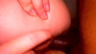 Daddy's big dick pounding her pretty pussy