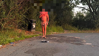 Showing off my tan naked in public