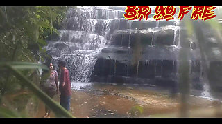 Blazing Fire Wizard and D4 Bombom in the Waterfall See Full on Red
