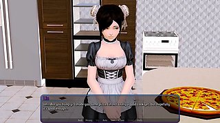 Innocent girl, wood, harem hotel game