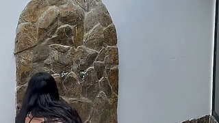 Man Fucks Me Like a Slut and Makes Me Suck Deep Until the Milk Explodes on My Face and Mouth in the Shower