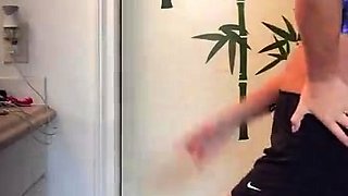 Filipina college gf Zoie spied in the bathroom.