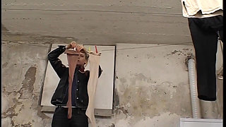 Blonde Babe's Wild Laundry Room Handjob and Orgasm