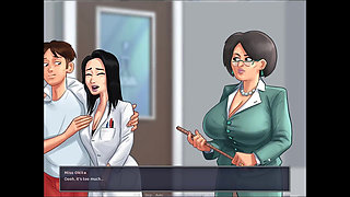 Summertime Saga Miss Okita Animation Collection [part 32] Nude Sex Game Play [18+] Adult Game