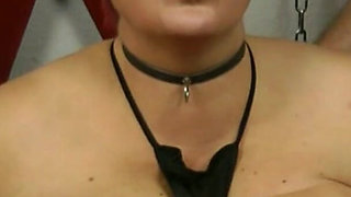 Fat Natural Tits Spanked on the Buck - That Always Makes Me Horny, I Love This Hurt