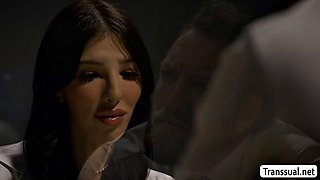 Shemales Wet Ass Pounded Hard in Gorgeous Glass Room