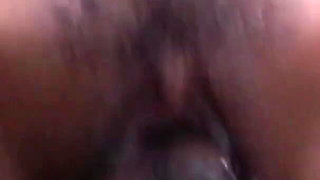 Hairy Asian girl loves to try big black dick