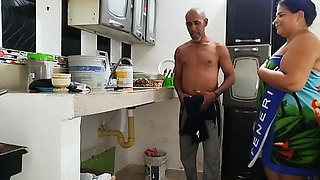 Colombian BBW! Slut Seduces Neighbor to Suck Her Ass and Ends up in a Good Fuck