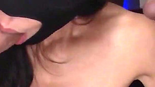 Seductive Brunette Babe Vibed and Fucked to Explosive Facial