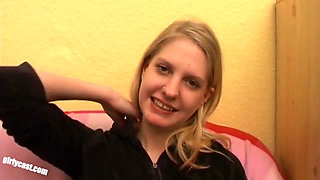 Teen Kati's First BBC While Her Boyfriend Is Watching