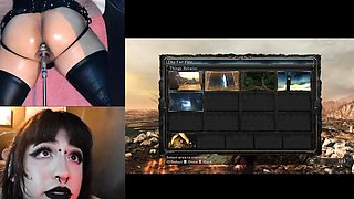 Watch brunette mistress toying her ass in fetish solo